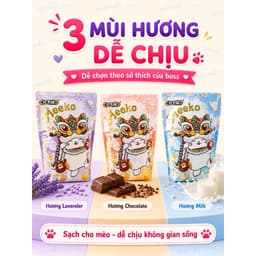 Cát Tofu Meeko 8L 2.3kg Cho Mèo | Mix Đất Sét, Vón Nhanh, Thấm Hút & Khử Mùi 7