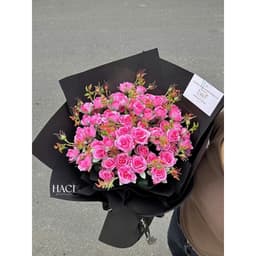 Combo 5 Cụm Hồng Tỉ Muội (hoa giả Hồng SOPHIA) Cành Hoa Hồng Sofia decor phòng khách, phòng làm việc cực xinh 3