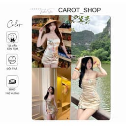 ( BIGSIZE ) VN136 Đầm ôm body tôn dáng “ IN GẤM HOA “ mùa hè sang chảnh nữ tính tiểu thư by CarrotShop 1