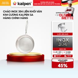 Chảo Inox 304 liền khối vân kim cương KALPEN SA hàng chính hãng 1