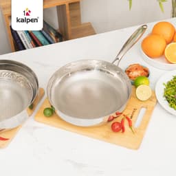 Chảo Inox 304 liền khối vân kim cương KALPEN SA hàng chính hãng 4