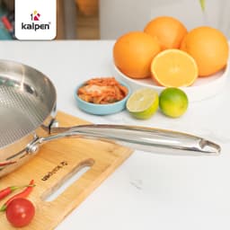 Chảo Inox 304 liền khối vân kim cương KALPEN SA hàng chính hãng 9