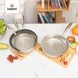 Chảo Inox 304 liền khối vân kim cương KALPEN SA hàng chính hãng 7