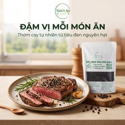 Combo Bếp Việt Nhứt An Dầu Đậu Phộng 500ml và Tiêu Đen Nguyên Hạt 250g, Gia Vị Nấu Ăn Dùng Chiên Xào Ướp Nấu - Nhứt An 5