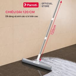 Cây Gạt Nước Sàn Nhà, Toillet, Kính Parroti - Chổi Gạt Nước 2 Trong 1 Đầu Silicon Rộng 50cm Xoay 180 Độ, Đa Năng - FT50 5