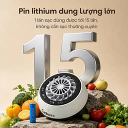 Canbo Máy Rửa Rau Củ Quả Tiệt Trùng Thực Phẩm Ti Titanium Khử Thuốc Trừ Sâu Diệt Khuẩn IPX7 7