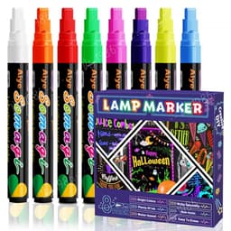 Set 8 Bút Dạ Quang Viết Bảng Led, Biển Menu Quảng Cáo, Mặt Kính, mica 2