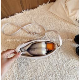 Túi Đeo Chéo Da Đan Form Chữ Nhật Basic Charm Hạt Đậu 8