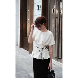 Áo Peplum Tay Dơi Chiết Eo Tôn Dáng Kèm Dây Da MACI MCAATTR0367 Thời Trang Nữ Thiết Kế Độc Quyền 5