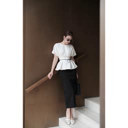 Áo Peplum Tay Dơi Chiết Eo Tôn Dáng Kèm Dây Da MACI MCAATTR0367 Thời Trang Nữ Thiết Kế Độc Quyền 6