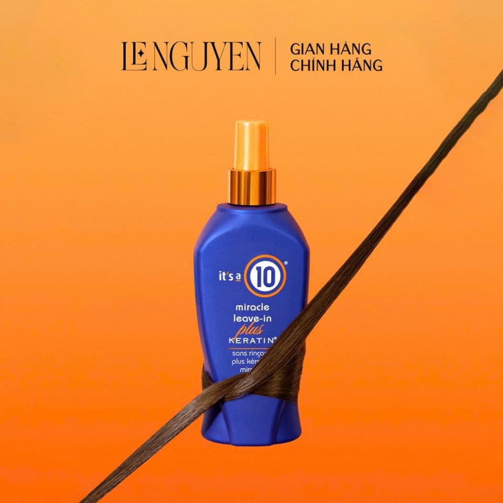 Xịt dưỡng Miracle Leave-In Plus Keratin It's a 10 (59ml/120ml) | Phục hồi tóc, giảm xơ rối