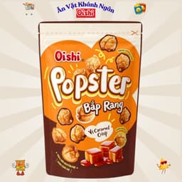 Snack Bắp Rang Oishi Popster Túi Zip 60g Đủ Vị - HÀNG CHÍNH HÃNG 3
