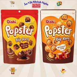 Snack Bắp Rang Oishi Popster Túi Zip 60g Đủ Vị - HÀNG CHÍNH HÃNG 1