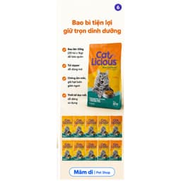 [BAO 20KG]Hạt Cat Licious 20kg Cho Mèo Trưởng Thành | Vị Cá Biển, Dinh Dưỡng Cân Bằng Chính Hãng 7