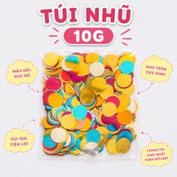 Túi Nhũ Tròn 10g Nhiều Màu Trang Trí Sinh Nhật 1