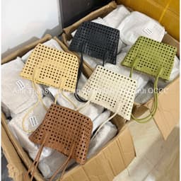 Túi Kẹp Nách Da Đan Dáng Giỏ Kèm Túi Nhỏ HotTrend 2