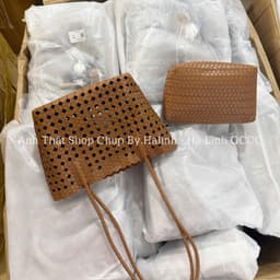 Túi Kẹp Nách Da Đan Dáng Giỏ Kèm Túi Nhỏ HotTrend 6