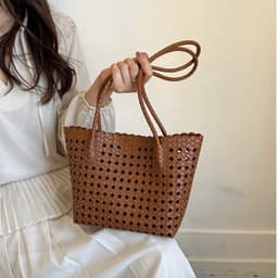 Túi Kẹp Nách Da Đan Dáng Giỏ Kèm Túi Nhỏ HotTrend 7