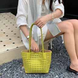 Túi Kẹp Nách Da Đan Dáng Giỏ Kèm Túi Nhỏ HotTrend 8
