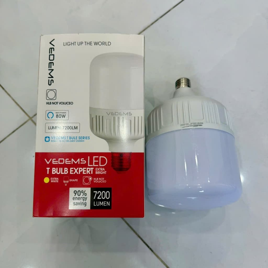 Bóng Đèn led trụ Buld VEDEMS 80W (Phi 135) và đủ hiệu 50W. LMS