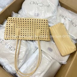 Túi Đan Kẹp Nách Dáng Ngang Hot Trend Kèm Túi Nhỏ 4