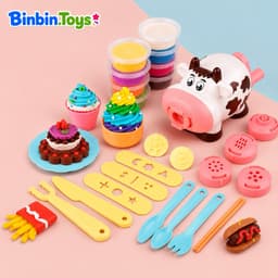 Kitchen Đồ Chơi Đất Nặn Bột Mỳ Hình Bò Sữa Cho Bé Memocshop Bộ Kèm Hộp Màu Và Phụ Kiện Các Khuôn Nặn An Toàn Mùi Dễ Chịu 2