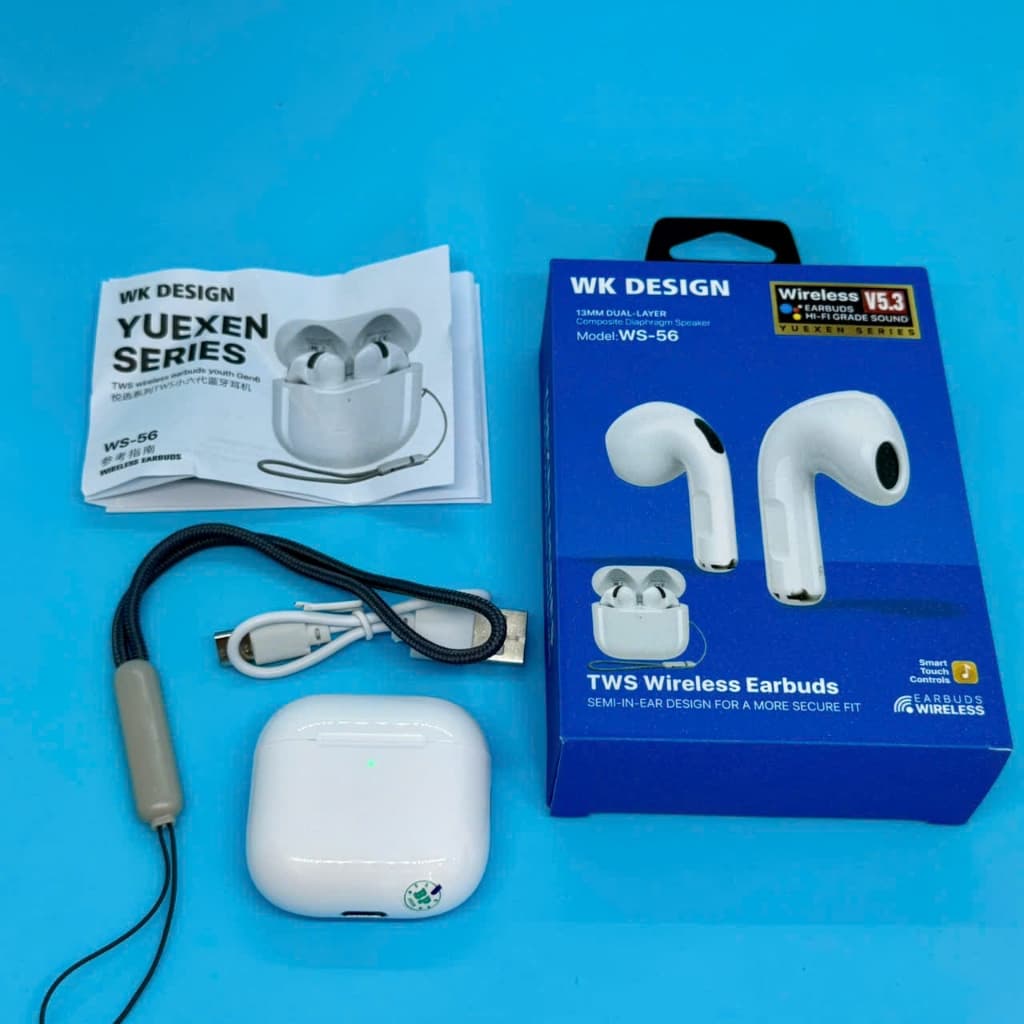 Tai nghe bluetooth WK Design WS-56 Yuexen Series Gen6 và WS-58 Yuexen Series Gen8. LMS