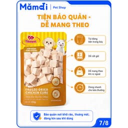 Gà Viên Tibao Pets Sấy Khô Cho Chó Mèo | Snack 100% Thịt Gà S2 Pets, Giàu Protein, Dễ Tiêu Hóa 9
