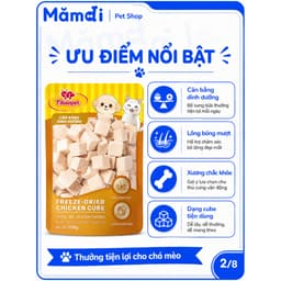 Gà Viên Tibao Pets Sấy Khô Cho Chó Mèo | Snack 100% Thịt Gà S2 Pets, Giàu Protein, Dễ Tiêu Hóa 2