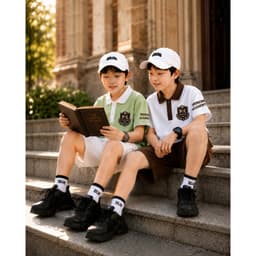 (MỞ BÁN).Bộ quần áo Polo Bé Trai MK Phối Màu Chất Cá Sấu Thông Hơi Mềm Mát, mặc ở nhà, đi chơi, đi học 17-60kg 3
