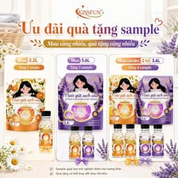 Nước giặt sạch sâu KISSFUN 2.2 Lít. LMS 7