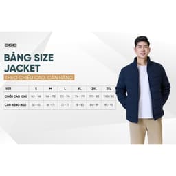 Áo phao nam 3 lớp DGC vải gió với tính năng chống thấm nước - WAJKBA08M 9