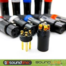 Jack rắc canon xlr cao cấp SOUNDLINE, chân đồng phủ 24k không han gỉ. ( Báo giá 1c ) 2