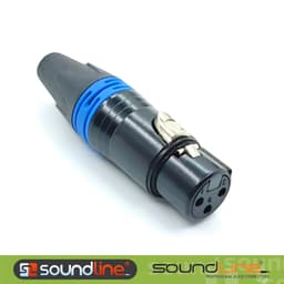 Jack rắc canon xlr cao cấp SOUNDLINE, chân đồng phủ 24k không han gỉ. ( Báo giá 1c ) 6