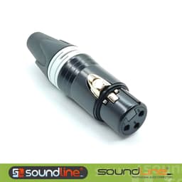Jack rắc canon xlr cao cấp SOUNDLINE, chân đồng phủ 24k không han gỉ. ( Báo giá 1c ) 8