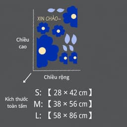 Decal Dán Kính Trang Trí Cửa Sổ Hình Hoa Tulip, Hoa Cúc Nhiều Màu – Sticker Decor Quán Cafe, Cửa Hàng, Phòng Ngủ DC09 8