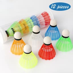 Bộ 12 Quả Cầu Lông Bằng Nhựa Nhiều Màu. LMS 5