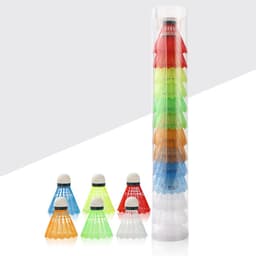 Bộ 12 Quả Cầu Lông Bằng Nhựa Nhiều Màu. LMS 6