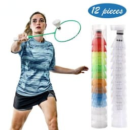Bộ 12 Quả Cầu Lông Bằng Nhựa Nhiều Màu. LMS 4