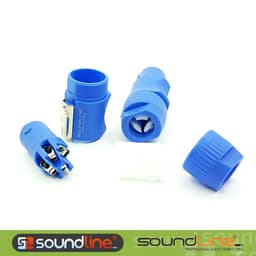 Giắc loa sân khấu, jack loa neutric speakon xanh chính hãng Soundline ( Giá 1c ) 2