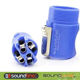 Giắc loa sân khấu, jack loa neutric speakon xanh chính hãng Soundline ( Giá 1c ) 3