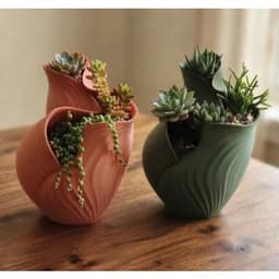Chậu Cây Nhiều Ngăn 3DLUXI, Trang Trí Bàn Làm Việc, Bàn Học, Phòng Khách, Ban Công, In Từ Nhựa PLA/PETG An Toàn 4