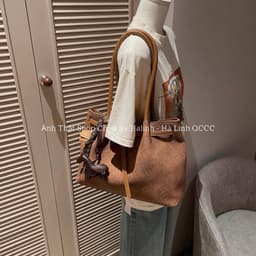 Túi Đeo Vai Bigsize Quai Dài Charm Cún Bóng Chày New 2