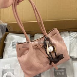 Túi Đeo Vai Bigsize Quai Dài Charm Cún Bóng Chày New 6
