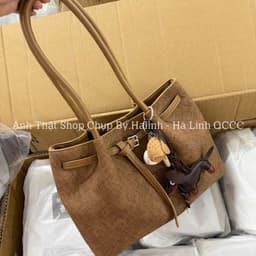 Túi Đeo Vai Bigsize Quai Dài Charm Cún Bóng Chày New 7