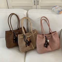 Túi Đeo Vai Bigsize Quai Dài Charm Cún Bóng Chày New 8