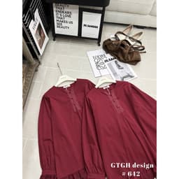 <Đầm Bầu Quynhanhhouse> (QC) Siuu phẩm váy đỏ phối ren so hottt mai về sll #642 s m 6