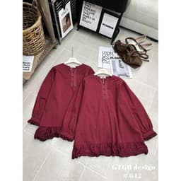 <Đầm Bầu Quynhanhhouse> (QC) Siuu phẩm váy đỏ phối ren so hottt mai về sll #642 s m 7