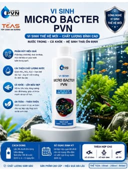 Vi Sinh PVN Micro Bacter - Men Vi Sinh Sống Làm Trong Nước, Xử Lý Độc Tố, Khởi Tạo Vi Sinh Cho Hồ Cá Cảnh, Hồ Thủy Sinh 1