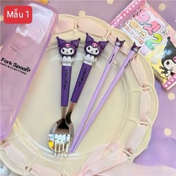 🌸 Bộ thìa – dĩa – đũa 3 món hoạt hình siêu xinh 🌸 9